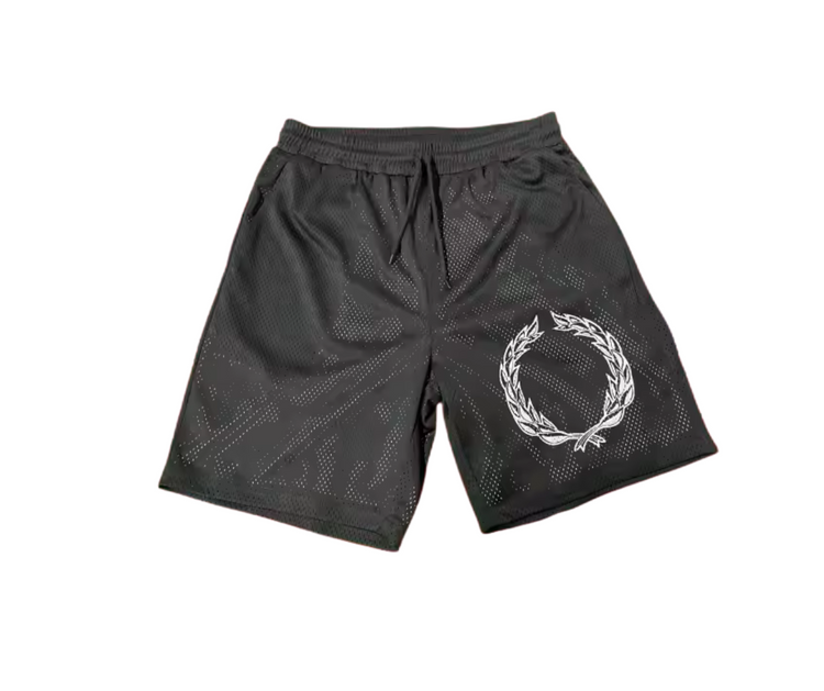 'Rooted in' Mesh shorts
